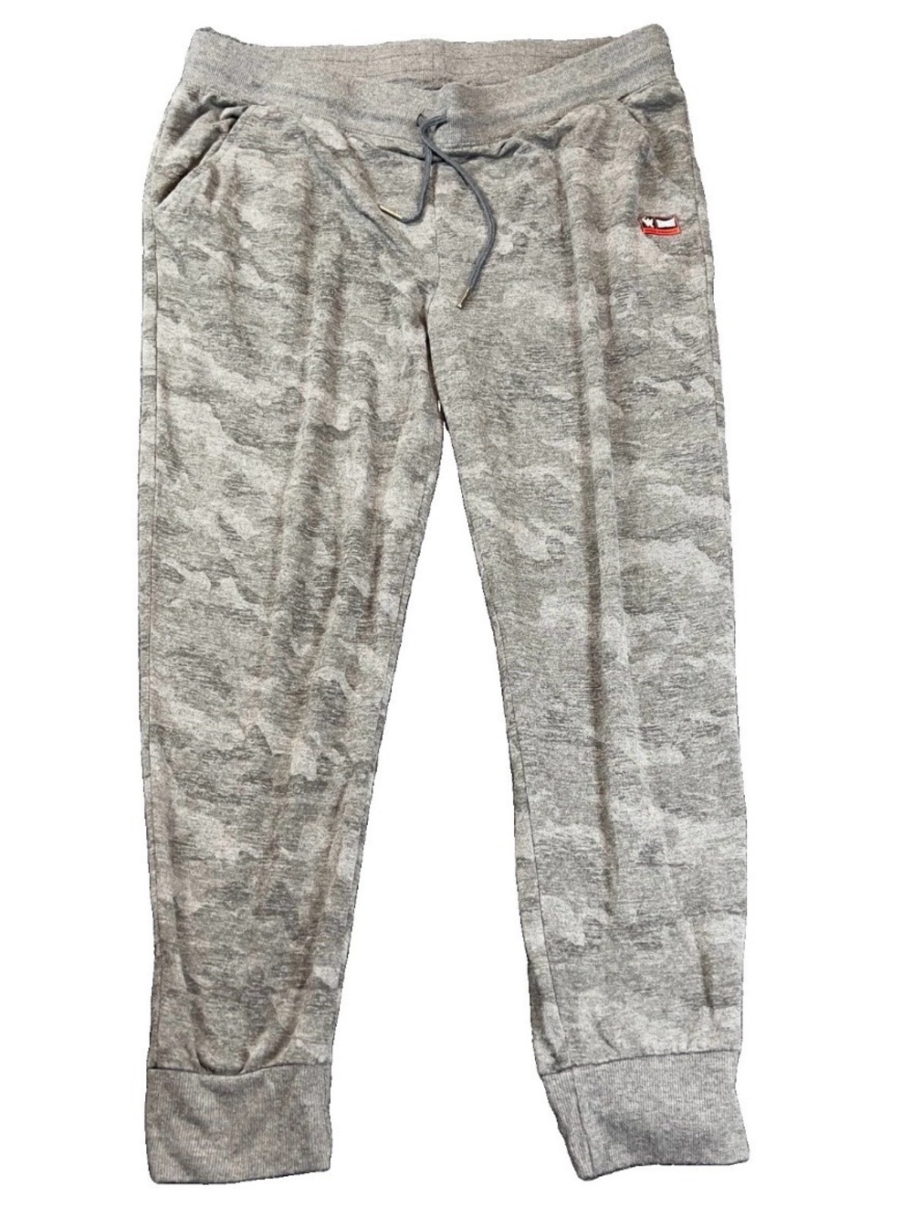 WWE Tapout Gray Camo Jogger Sweatpants Women’s XL Lounge Athleisure